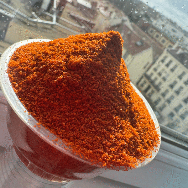 Piment rouge séché en poudre – 100% naturel